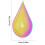 Carillon éolien rotatif Giyblacko Gradient3D en acier inoxydable 3