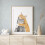 Kunsttryk "Forelsket kat" af Crystal Ho, akvarel, 250 g/m² 3