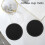 18x Leather Drink Coasters Round Cup Mat Pad for Home and Kitchen Use Black 4