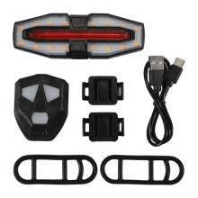 Electric Scooter Turning Signal Tail Light USB Rechargable with Remote Control Signal Light LED