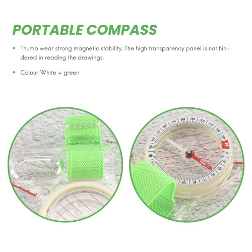 Professional Outdoor Thumb Compass Competition Elite Direction Compass Portable Compass Map Scale
