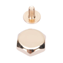 30-teiliges Sechskantniet-Set – 12-mm-Niet, 6-mm-Schraube, Gold