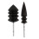 Pointed Tip Narra Leather Burnisher leather Slicker Tool Drill Sets-1/8inch (3mm) Shank For  Rotary Tools (2Pcs) 1