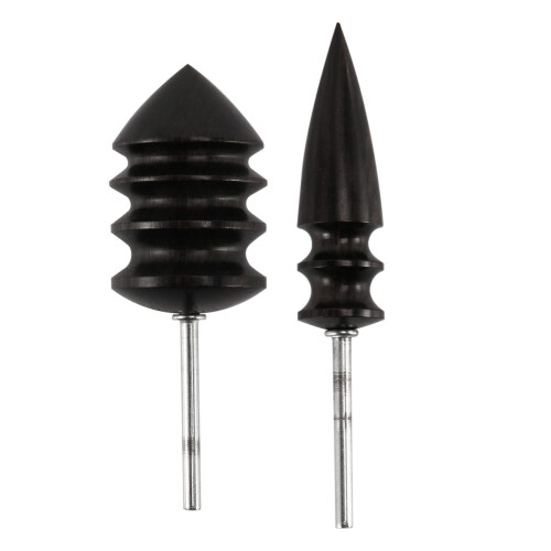 Pointed Tip Narra Leather Burnisher leather Slicker Tool Drill Sets-1/8inch (3mm) Shank For  Rotary Tools (2Pcs)