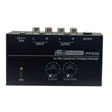 PP500 Record Player Preamplifier Vinyl Turntable Amplifier Preamplifier Turntable Volume Control Amplifier UK Plug