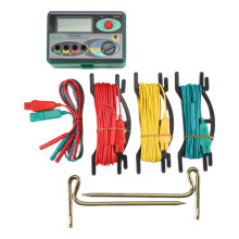 DUOYI DY4100 Digital Resistance Tester Earth Ground Meter Multimeter with Higher Accuracy Power Systems Inspection Tool