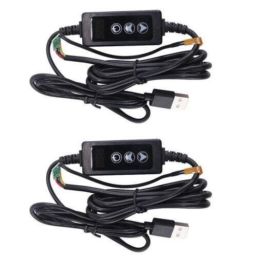 2X New USB  Thermostat  LED Digital Control Temperature Controller Thermometer Thermoregulator  5-24V 12V