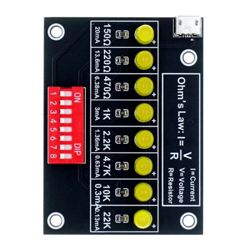 DIY Soldering Practice Kit Ohm'S Law Current Test Electronic Teaching Lab Practical Train Soldering Kit Practice Board 2