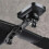 Bicycle Handlebar Computer Holder, Bike Stopwatch Mount, Speedometer Support - Adjustable Alloy Black 6