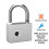 Tuya  Padlock Fingerprint Waterproof USB Charging Quick Identification Unlock Sensor High Quality with 2 Spare Keys 2