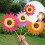 Sonnenblumen-Windmühlen-Gartenkreisel – 28 cm x 44 cm 3