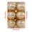 Christmas ball set gold 8cm 12 pcs 3