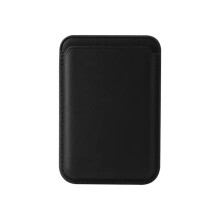 Puzdro na karty SiGN MagSafe z PU kože - čierne