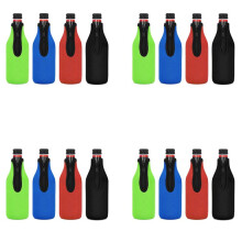 16 Pack Beer Bottle Insulator Sleeve Keep Drink Cold,Zip- Bottle Jackets,Beer Bottle Cooler Sleeves,Neoprene Cover