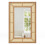 Rattan Wall Mirror with Wood Frame, 90x60 cm, Hanging 1