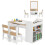 Ensemble table d'art pour enfants avec 2 chaises et chevalet réglable 1