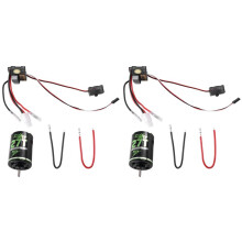 2X 320A ESC + 540 Szczotkowany Silnik 27T do Osi Samochodu 1/10 RC SCX10 90046 TRX4 D90 HSP Redcat HPI,2