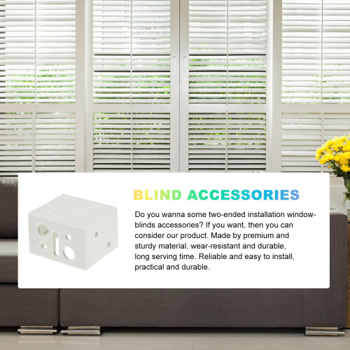 Blind mounting bracket white 4 pcs 1