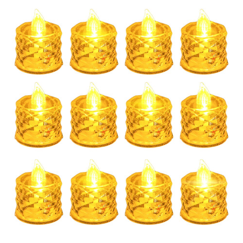 Velas LED sem chama com efeito de cintilação (pacote com 12) 1