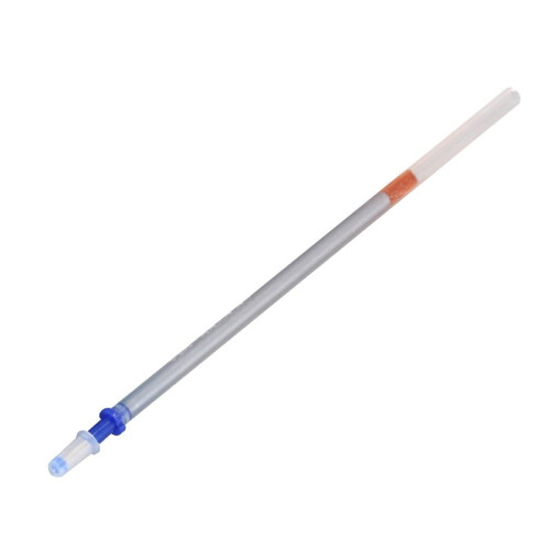 100 Pcs 0.7mm Tip Gel Silver Tone Ink Pen Refill Replacement 2