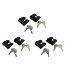 6 Set Trekhaakkoppelingsslot, Trekhaakhangslot, 1/4 Inch Trekhaakpen, 3/4 Koppelingsspanwijdte voor Vrachtwagenaanhangwagen, RV-Boot
