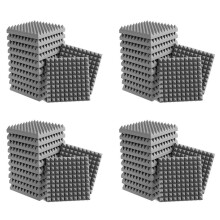 48 Pack Self-Adhesive Sound Proof Foam Panels 2Inch X 12Inch X 12Inch Acoustic Panels, for Home Studio Office