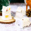 Kerstdorpje van hars met warm licht 3,1 x 2,2 x 1,8 3