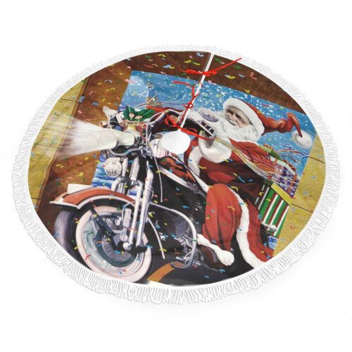 Weihnachtsbaumrock mit Fransen und Spitze, 76 cm 1