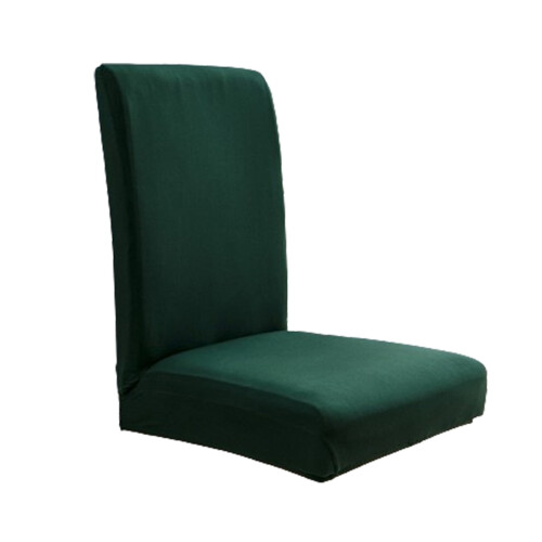 Housse de chaise élastique en tissu brossé uni imperméable (1 pièce) 1