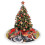 Weihnachtsbaumrock mit Fransen und Spitze, 76 cm 4