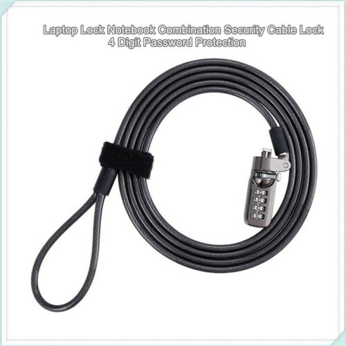 5X Security Anti-Theft Combination Laptop Notebook Cable Lock 4 Digit Password Lock 1