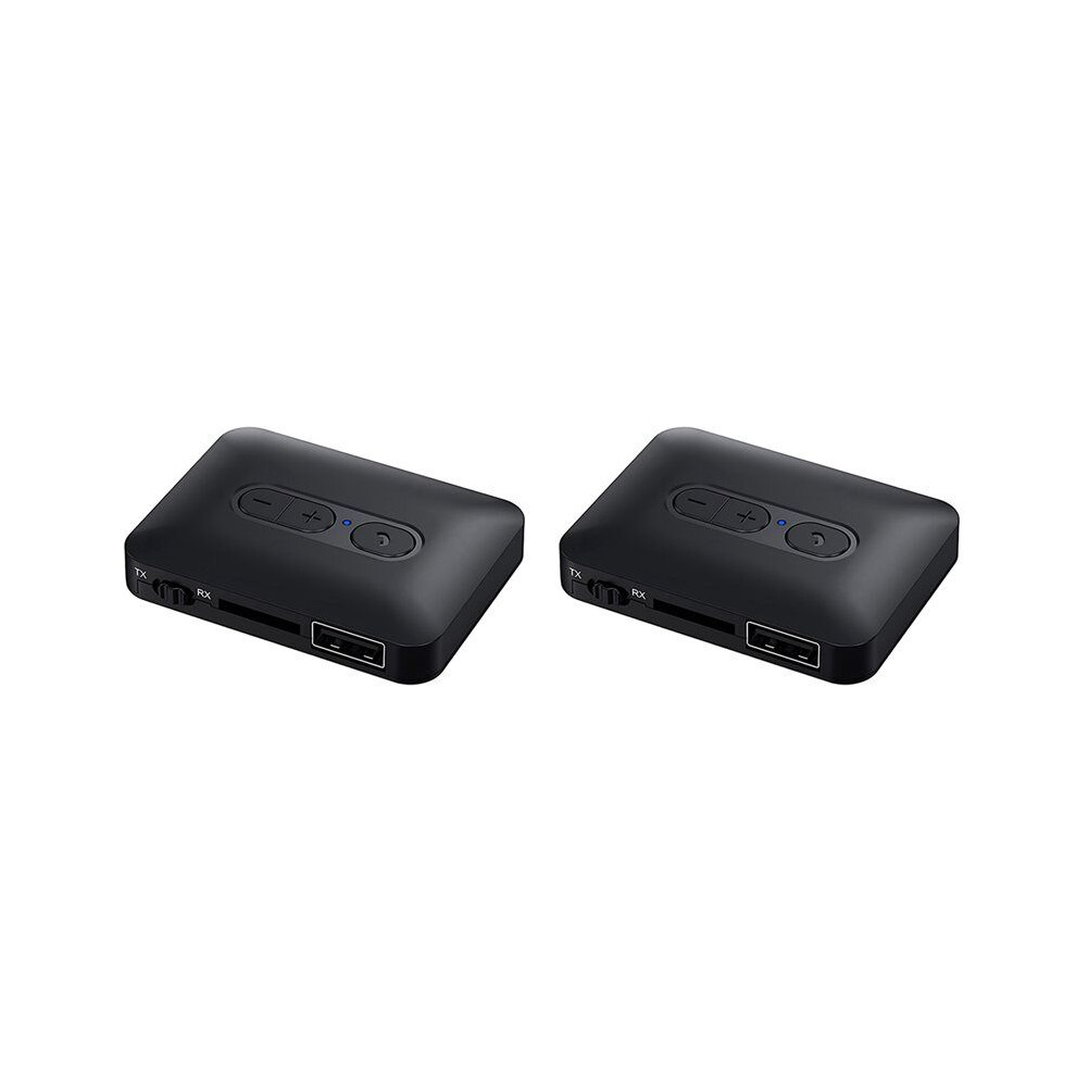 2X 5.4 Audio Receiver Transmitter Support Usb U-Disk/Tf Card Aux Stereo Hifi Lossless Music Wireless Adapter Black 4714078940064