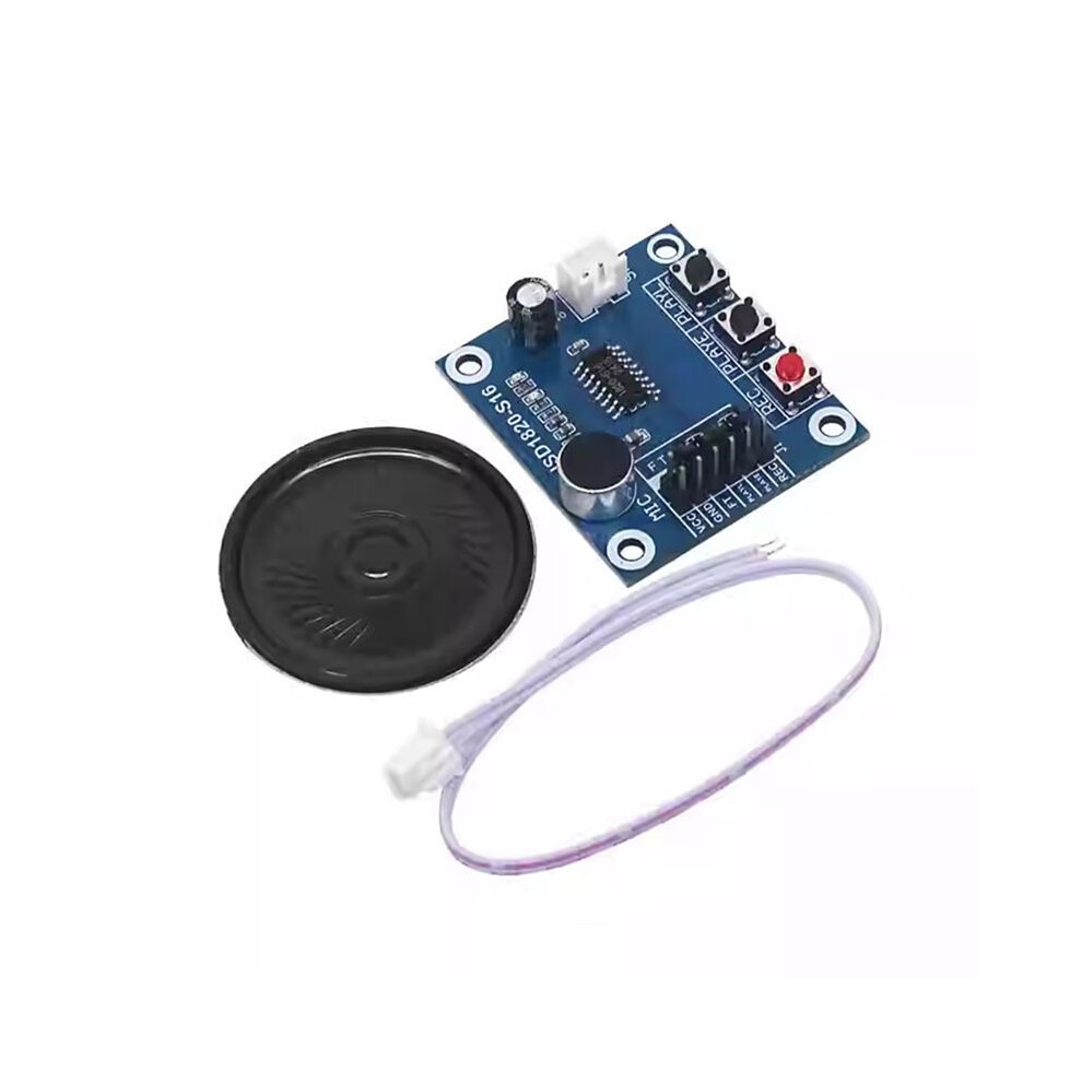 Isd1820 Voice Recording Module With Microphone & Loudspeaker Telediphone Voice Board Diy Sound Recording Playback Module 4713332031494