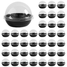 400 Pack Clear Plastic Cupcake Container, Individual Packaging Treat Boxes with Dome Lids for Muffin Macaron
