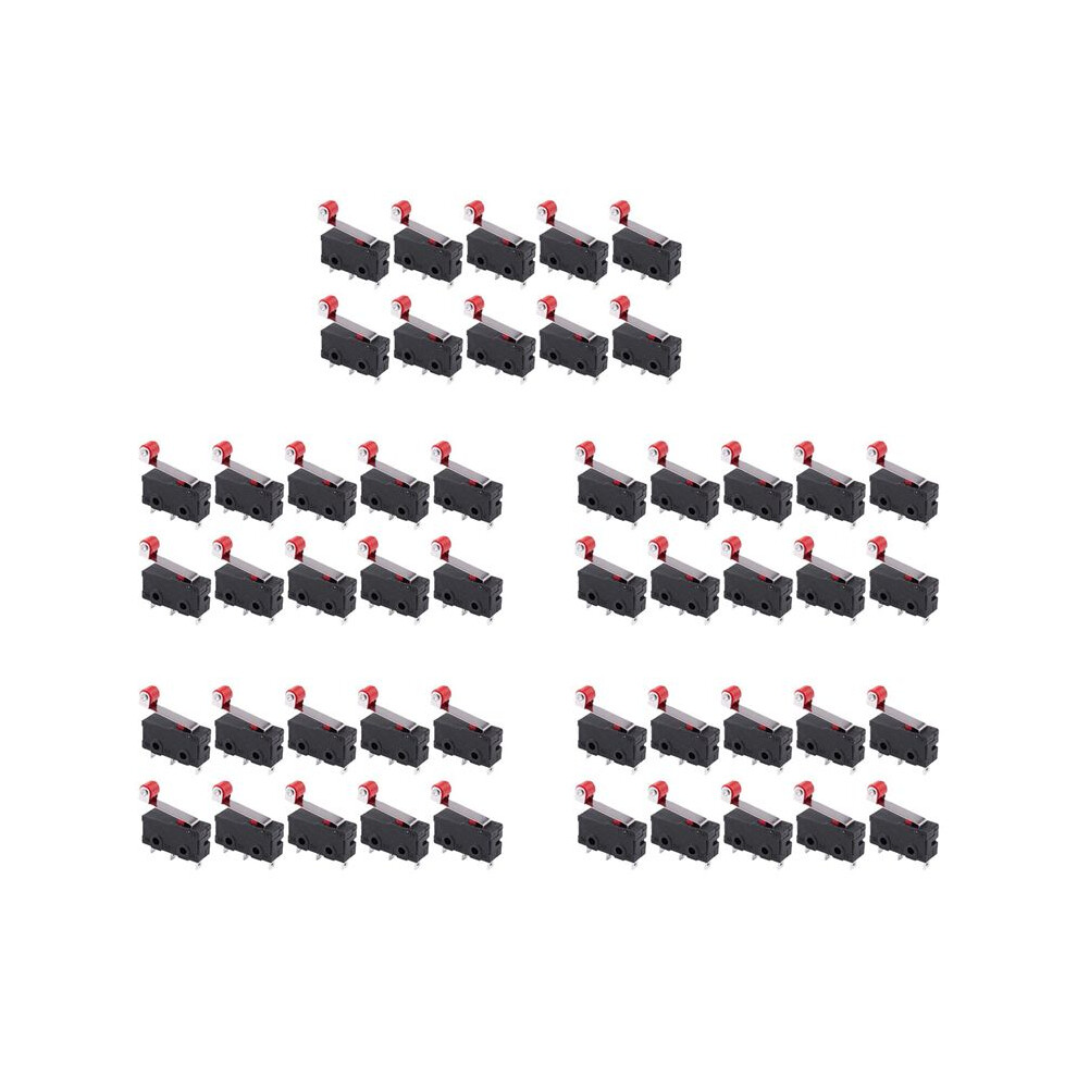 50Pcs Micro-Roller Lever Arm Open Close Limit Kw12-3 Pcb Microswitch 4713401885188