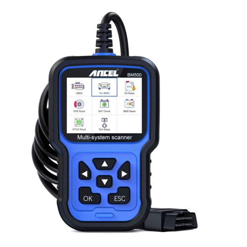 ANCEL BM500 OBD2 Scanner Car All Systems Diagnostic Tool Battery Registration Oil EPB Brake Reset Code Reader