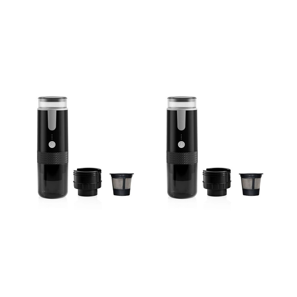 2X Portable Espresso Maker, Electric Travel Coffee Machine For Office Travel Camping Fit Coffee Powder & Coffee Capsule 4712531366093
