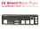 2X I/O Shield Back Plate for B250C B75 12USB B75 8USB Mining Motherboard IO Baffle Chassis Bracket 3
