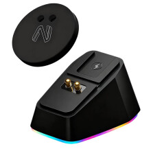 Für  G PRO X Superlight/2/2 Dex Dediziertes Schwarzes Kabelloses Mausladegerät mit 11 RGB-Modi