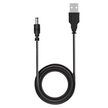 Cavo di Alimentazione da USB A 5 V CC, Cavo di Ricarica con Connettore Jack da 5,5x2,5 mm e Adattatore per Spina, Cavo di Alimentazione da 2,5x0,7 mm.
