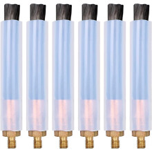 6PCS Weld Bead Cleaning Brush, Copper Weld Brush for Welding Bead Seam Polishing Machine M6 Type