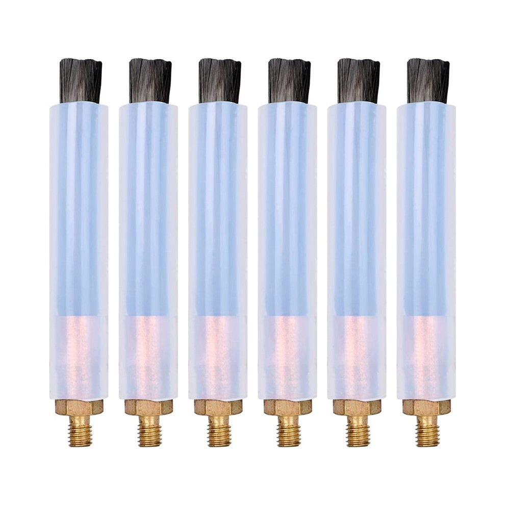 6Pcs Weld Bead Cleaning Brush, Copper Weld Brush For Welding Bead Seam Polishing Machine M6 Type 4714120661411