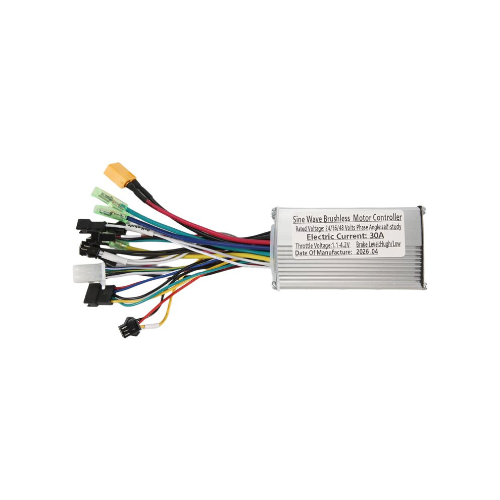 24V/36V/48V 3Mode Sine Wave Brushless Motor Controller 500W 750W 1000W 30A For S866 V889 S966 Lcd Meter E-Bike 4714239724717