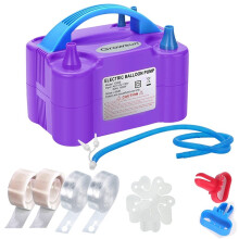 Kit de Bomba para Globos, Kit de Arco de Guirnalda de Globos Eléctrico, Inflador de Aire para Decoración de Fiestas con Tira de Cinta para Globos,