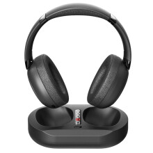 2.4G Wireless Headphones for TV Watching with Charging Dock, Fit for Seniors, No Audio Delay Blutooth Headphones