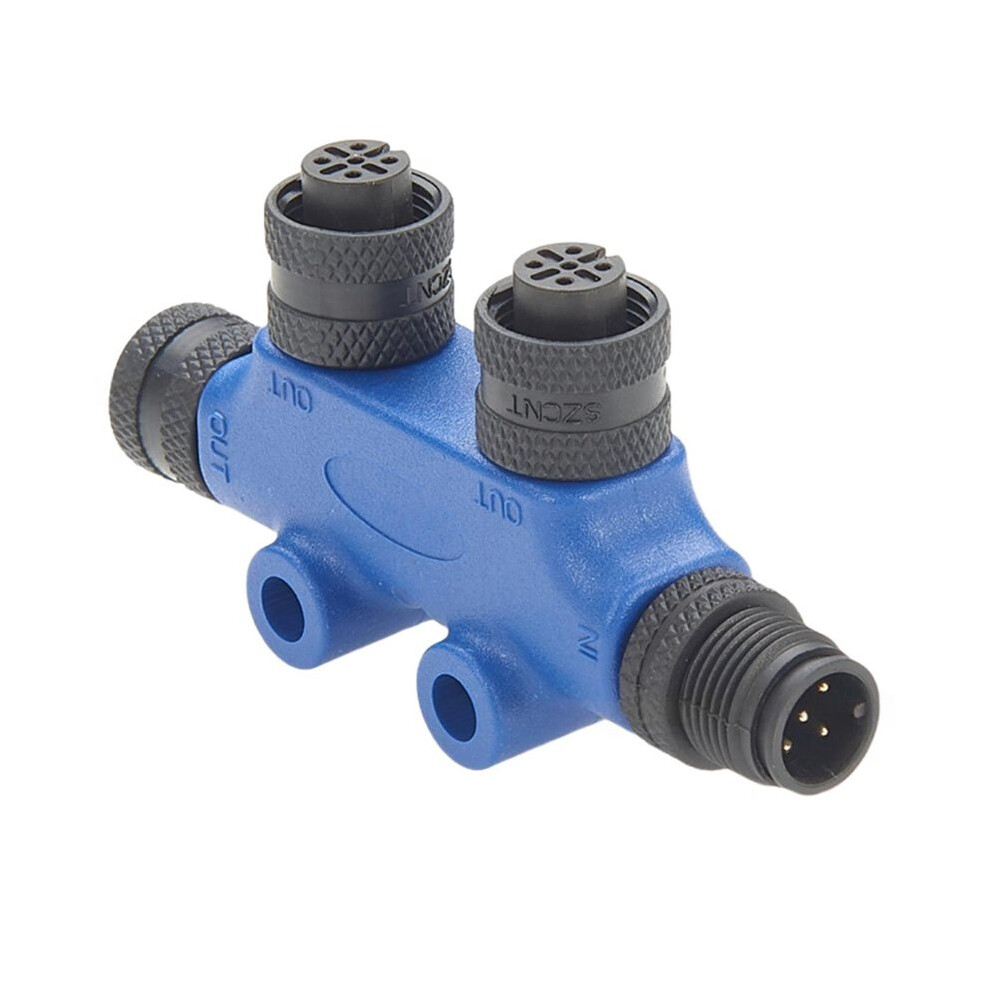 4Port 5Pin M12 Thread Ip67 Waterproof Nmea 2000 N2k Tee T Connector For For For Simrad Network 4711569457261