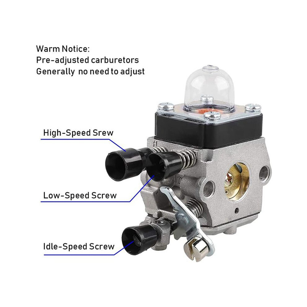 3X Carburetor For Fs55 Fs55r Fs38 Fs45 Fs46 Km55 Hl45 Fs45l Fs45c Fs46c Fs55c Fs55rc String Trimmer Weed Eater 6034124942629