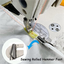 12Pcs Sewing Rolled Hemmer Foot, 3mm-8mm 6 Sizes Wide Rolled Pressure Foot Sewing Machine Presser Foot Hemmer Foot