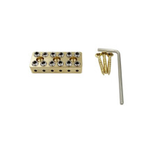 Guitare Électrique Sans Tête 6 Cordes, Sillet de Blocage en Laiton, Guide-Cordes en Bronze