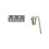 Headless Electric Guitar 6-String Brass Locking Nut, String Retainer Saddle Silver 1